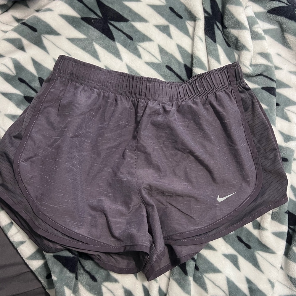 Nike Gray Athletic Shorts with Elastic Waistband